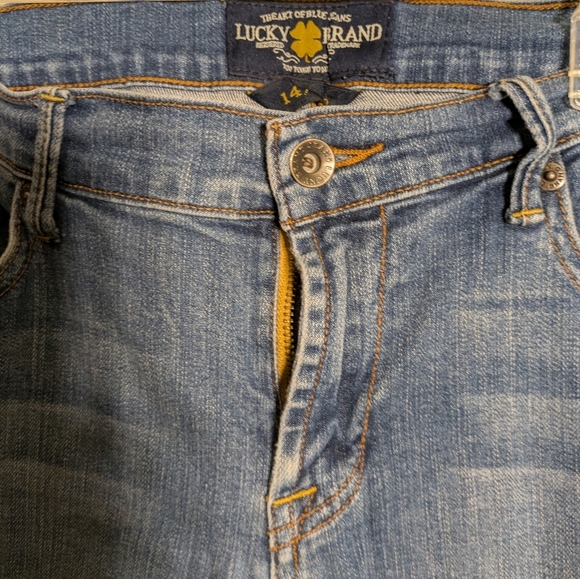 lucky Brand Women's Blue Jeans Seeet & Crop Size 14/32 Pre-owned - Picture 5 of 8